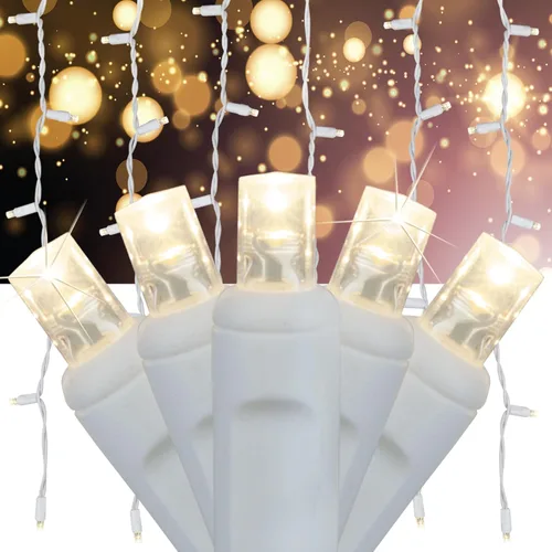 Miniatura 11 de SoftTwinkle Luces de Navidad de Centelleo Lento, Luces de Cadena de Centelleo Suave Luces de Navidad Pulsantes (50 Luces, 17 Pies, Blanco Cálido)
