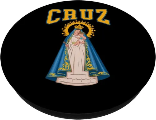 Miniatura 2 de Virgen de La Caridad del Cobre con apellido Cruz PopSockets Standard PopGrip