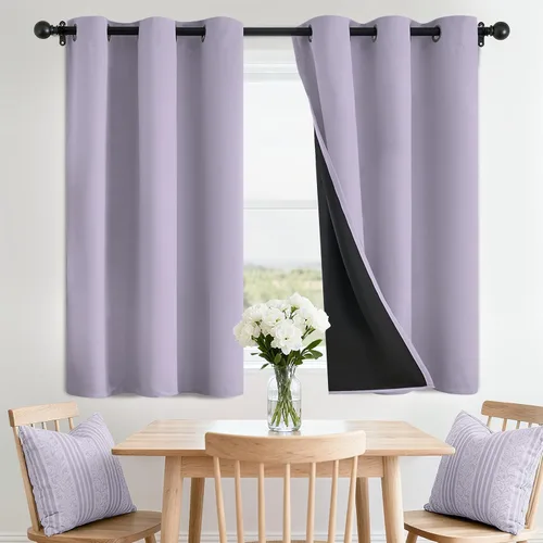 Miniatura 20 de SimpleHome - Cortinas opacas 100% para recámara, cortinas de ventana con ojales beige, con aislamiento térmico, cortinas de oscurecimiento
