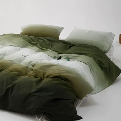 Miniatura 25 de CLOTHKNOW - Juego de edredón verde militar tamaño completo de 3 piezas, juego de ropa de cama verde oscuro, edredón suave con 2 fundas de almohada