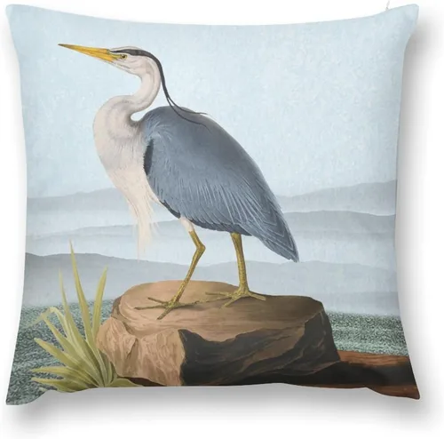 Miniatura 8 de Fundas de almohada decorativas de terciopelo de doble cara de 18 x 18 pulgadas, diseño de ramas de pájaros, para dormitorio, sala de estar