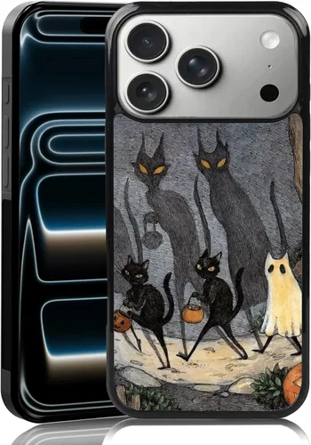 Miniatura 18 de Elegante funda de teléfono con diseño de gato Marie compatible con iPhone 11, funda de encaje dorado para iPhone, a prueba de golpes, rosa fucsia