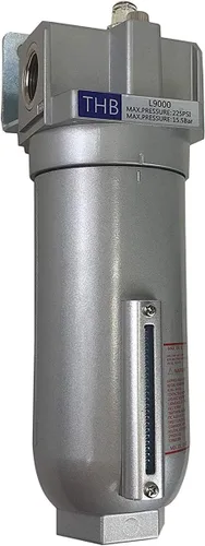 Miniatura 6 de Lubricador de grado industrial para herramientas neumáticas de aire lubricado con aire comprimido, cuenco de metal con mira visible, 225 PSI MAX