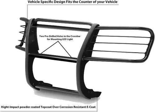 Miniatura 4 de Cepillo de rejilla de caballo negro modular negro compatible con Ford Explorer-17FJ26MA 2002-2005