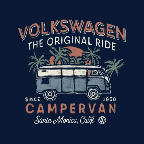 Miniatura 2 de Volkswagen The Original Ride Campervan - Camiseta para hombre