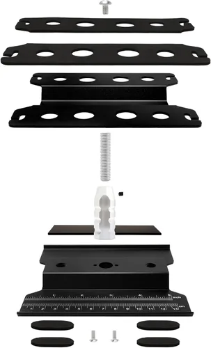 Miniatura 3 de Estación de trabajo universal de aleación de aluminio a control remoto para reparación, altura ajustable, rotación de 360 grados, elevación