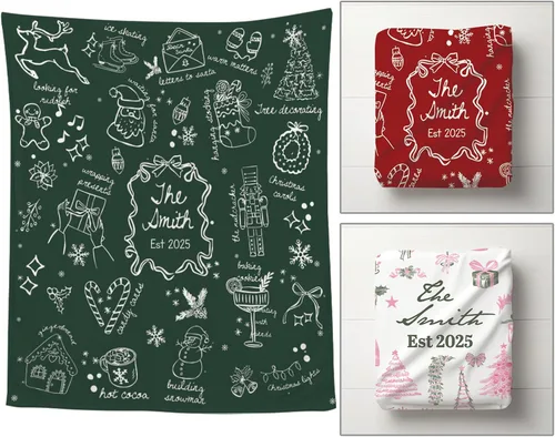 Miniatura 47 de Manta Personalizada de Fotos y Mensajes Collage Manta Throw - Perfecta para el Día de San Valentín para Ella, Él, Amigos - Foto Personalizada
