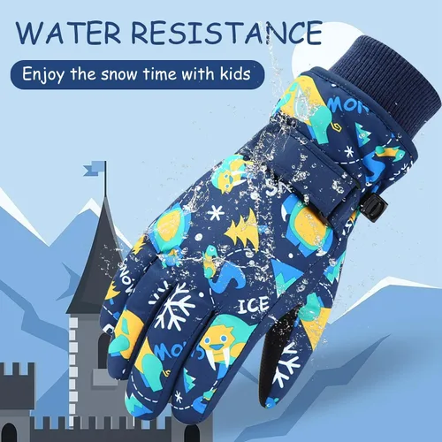 Miniatura 3 de Guantes de nieve para hombre y mujer, impermeables, para invierno, cálidos, para esquí, snowboard, guantes para mujer