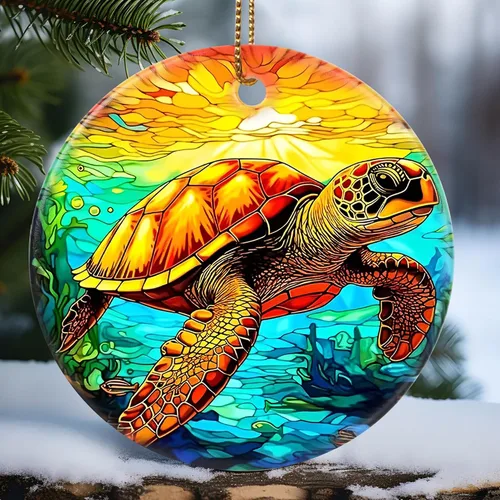 Miniatura 23 de Touber Adorno Navideño, Adorno de Navidad, Idea de Regalo de Vacaciones, Recuerdo Familiar, Cerámica Redonda, Intercambio de Regalos, Idea de Abeja