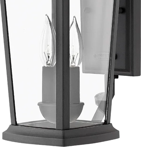Miniatura 4 de Hinkley Bromley Collection - Linterna pequeña de pared LED de 4 W, color negro museo