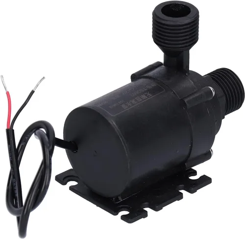 Miniatura 9 de DC 12V Booster Bomba de agua, bomba de agua eléctrica de bajo ruido con tornillo G1/2, bomba sumergible de circulación en miniatura para fuente