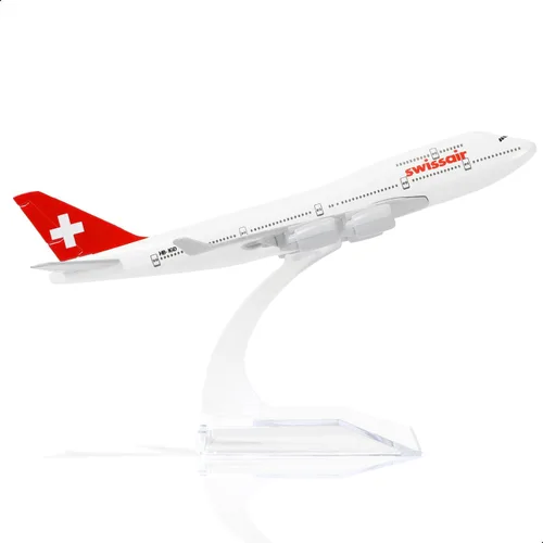 Miniatura 13 de 747 Kit de Modelo de Avión Coreano-1/400 Modelo de Aviones de Metal Fundido a Presión con Soporte (6 pulgadas) Avión Boeing 747 Regalos