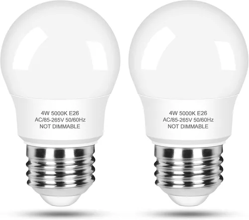 Miniatura 8 de Brightever Bombillas LED para refrigerador equivalentes a 40 W, bombillas de 120 V para electrodomésticos de nevera, 4 W, 2700 K, blanco cálido