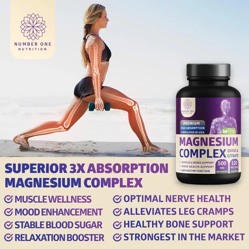 Miniatura 4 de Complejo de magnesio N1N Premium y multivitaminas para hombres, suplementos naturales para mejorar la energía, la inmunidad y apoyar la función
