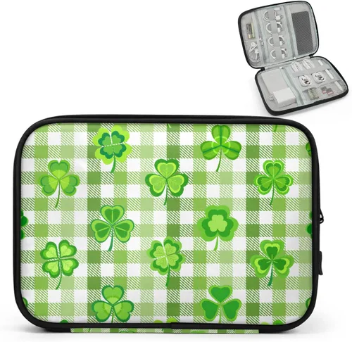 Miniatura 11 de Estuche organizador de viaje de calabaza de arce, bolsa de almacenamiento de cables para cables, cargador, teléfono, disco duro