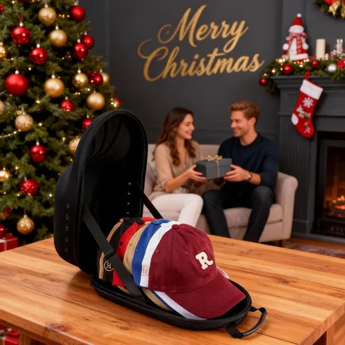 Miniatura 9 de ProCase Estuche rígido de viaje para sombreros, bolsa de transporte de almacenamiento para 7-8 gorras de béisbol, organizador de sombreros soporte
