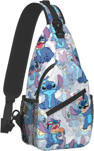 Miniatura 2 de Bolso bandolera para mujeres y hombres, riñonera para adolescentes, linda bolsa cruzada, bolso tipo mochila, bolsas de pecho de anime, viajes