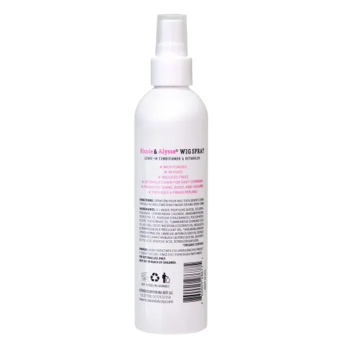 Miniatura 4 de Nicole & Alyssa - Spray de peluca para cabello sintético 8oz - Acondicionador sin enjuague, desenredante, hidratante