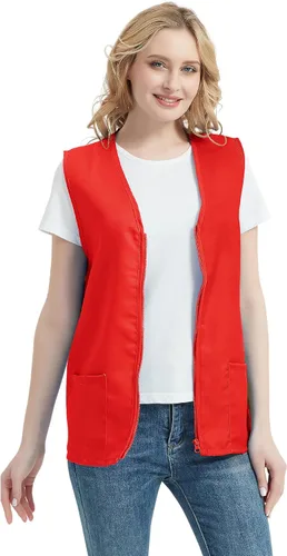 Miniatura 2 de TopTie Chaleco de actividad voluntaria para adultos, uniforme de supermercado, ropa de trabajo
