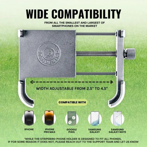 Miniatura 5 de Stripebird - Soporte Magnético Original para Teléfono de Golf - Accesorio para Carrito de Golf - Montura delgada para Smartphone - Almacena y Accede