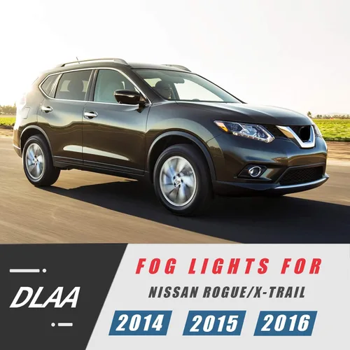 Miniatura 7 de DLAA Faros antiniebla para NISSAN ROGUE/X-TRAIL 2014 2015 2016 antiniebla reemplazo lente transparente estilo OE H11-12V55W