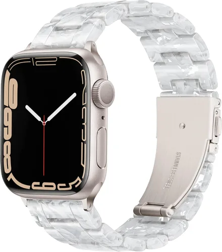 Miniatura 21 de Bandas para Apple Watch Light House - Correas de resina ligera de moda para iWatch para mujeres y hombres 38mm/40mm/41mm/42mm (Series 11 10)