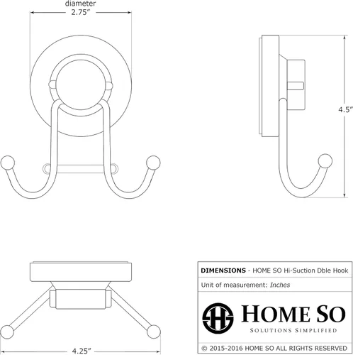 Miniatura 7 de HOME SO Ganchos con ventosa para toallas de ducha y baño, paquete de 1 – Ganchos de ventosa para colgar toallas, batas y abrigos – azulejos, puerta