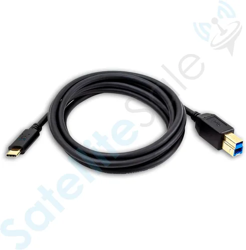 Miniatura 3 de SatelliteSale Universal USB tipo C a 3.0 tipo B macho a macho Cable 5Gbps Datos Negro Cable