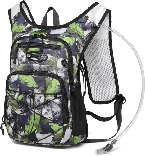 Miniatura 11 de Mochila de hidratación ligera Wotony con vejiga de agua de 2L O 3L para ciclismo, senderismo, rave - Mochila de agua para hombres y mujeres