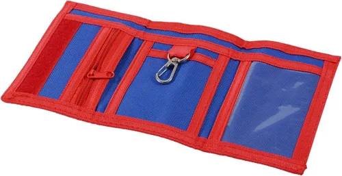 Miniatura 5 de JONYEE Cartera RFID, bonita cartera de dibujos animados con cremallera para niños, Tiburón, Cartera de lona triple para niños