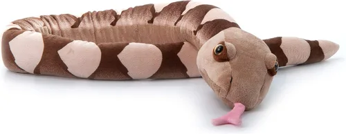 The Petting Zoo Peluche de serpiente Copperhead, regalos para niños, juguete de peluche de serpiente de 54 pulgadas