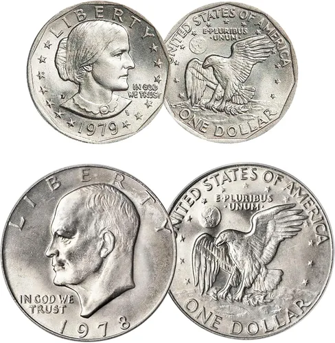 Miniatura 5 de American Coin Treasures Último dólar de Eisenhower y primer dólar de Susan B. Anthony