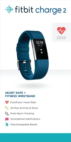 Miniatura 7 de 2 muñequeras Fitbit Charge de ritmo cardíaco + fitness, FB407SBUL, Azul, 1, 1