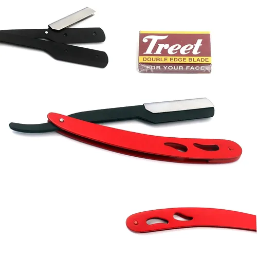 Miniatura 9 de OdontoMed2011® Rastrillo profesional de peluquería con borde recto, 5.3 in, resistente al deslustre y al óxido, afeitadora de calidad de salón