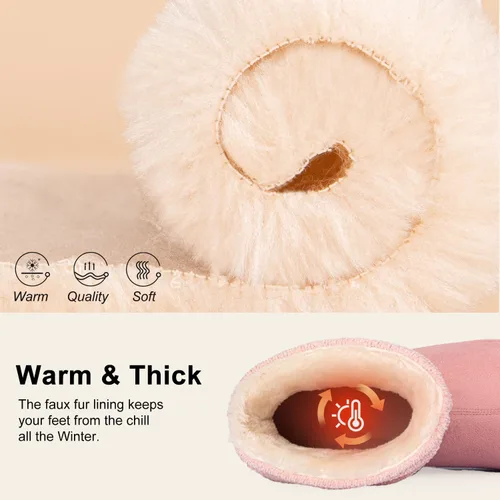 Miniatura 3 de LongBay Pantuflas de punto de chenilla cálidas para mujer, de espuma viscoelástica, cómodas, de gamuza, esponjosas, de espuma viscoelástica, botas
