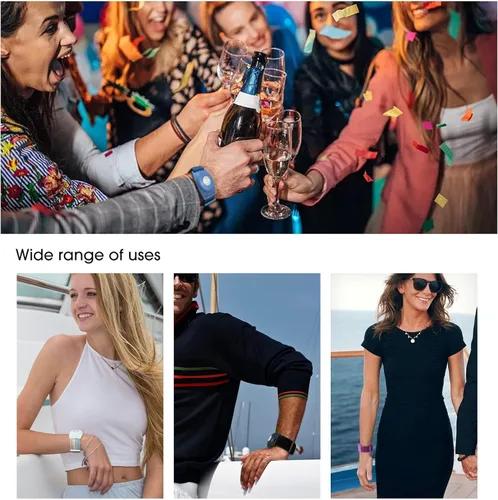 Miniatura 4 de Soporte para medallón de crucero de princesa, accesorios para adultos, hombres y mujeres, paquete de 3/4 pulseras de carnaval con medallón oceánico