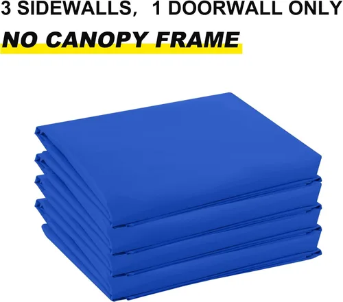 Miniatura 2 de ABCCANOPY Pared lateral 10x10, azul (solo 4 paredes, NO incluye marco y parte superior)