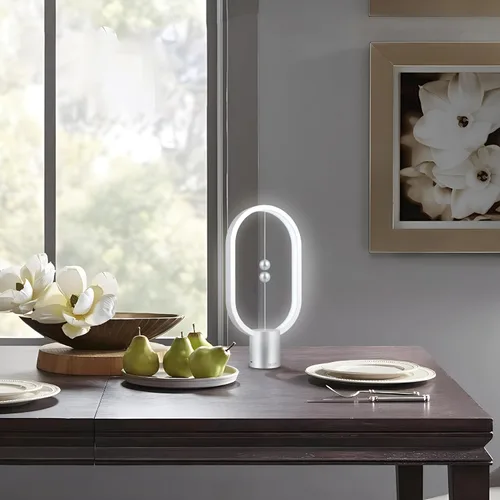Miniatura 3 de Heng - Luz de equilibrio, lámpara de mesa LED alimentada por USB, creativa, luz nocturna con interruptor magnético, lámpara de mesa regulable