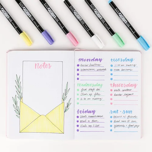 Miniatura 11 de Tombow 56448 Fudenosuke - Bolígrafos de pincel, color pastel, paquete de 6