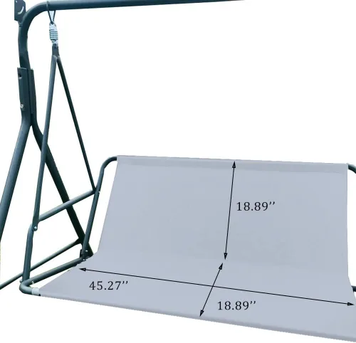 Miniatura 2 de Funda de repuesto para asiento de columpio, tela Oxford 600D, impermeable, 2/3 asientos, fundas de repuesto para asientos de columpio de patio