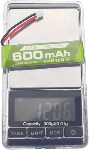Miniatura 5 de Batería de iones de litio 1S 3.8V 80C 600mAh con conector de enchufe JST PH-2.0 con cable de carga USB para Cinewhoop Tinyhawk Micro FPV Racing