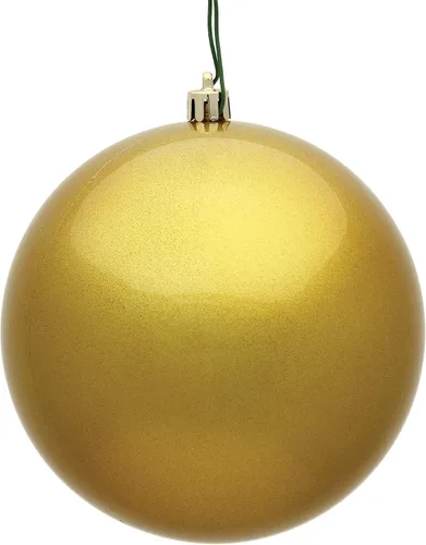 Miniatura 12 de Vickerman Adorno de bola de Navidad inastillable con acabado de lentejuelas con tapa perforada, 6 por bolsa, 4 pulgadas, color negro