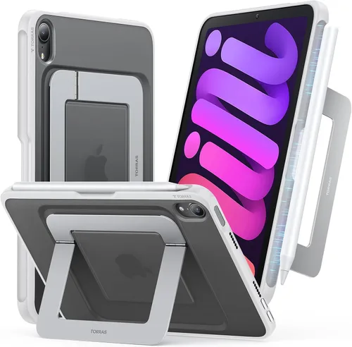 Miniatura 22 de TORRAS Funda para iPad Mini 7 A17 Pro, Funda para iPad Mini 6 con Soporte para Lápiz, Soporte Ultra Estable, Múltiples Ángulos de Visualización