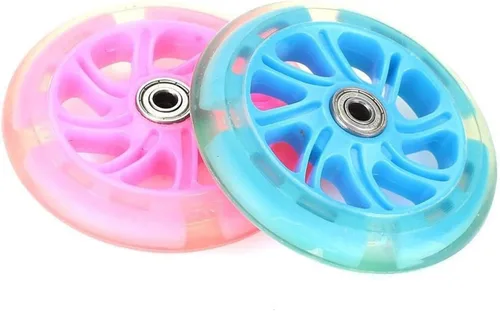Miniatura 5 de TRENDYBOY Rueda de monopatín Rueda de Scooter Solo Warping Slide Carrito de compras Longboard 2 Color 4.724 in Ruedas (Color : Bule)