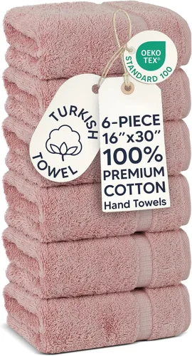 Miniatura 124 de Chakir Turkish Linens - Toallas turcas de 100% algodón, suaves y absorbentes (4 paños, color gris)