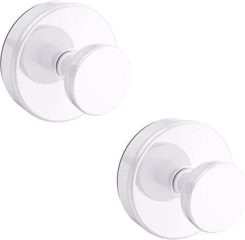 Miniatura 14 de Bntuk Ganchos de ventosa para ducha, ganchos para toallas para vidrio de ventana de baño, gancho de bata de baño Looafh para colgar - paquete de 2