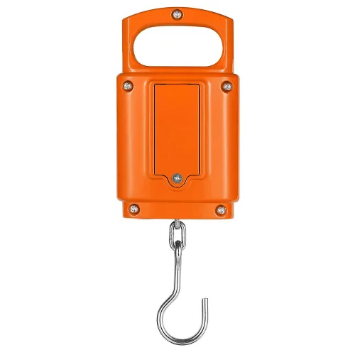 Miniatura 3 de Klau - Báscula portátil de pesaje para peces, naranja, 100 libras / 1600 onzas Escala colgante digital resistente, pantalla LCD con luz de fondo