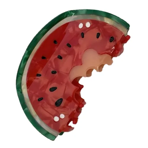 Miniatura 16 de Pinzas de garra de manzana, pinzas de pelo de melocotón jugoso, pinzas de pelo de frutas, pinzas de pelo de acetato para mujeres, pinzas pequeñas