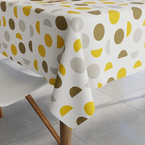 Miniatura 13 de Encasa XO Mantel de comedor – 57 pulgadas – Redondo (4.7 pies) para 4 plazas Algodón, lavable a máquina, mantel redondo Manteles para bodas