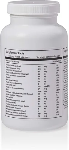 Miniatura 6 de Multivitamínico completo para hombres y mujeres, vitaminas para el cabello, las uñas y la piel para mujeres, biotina, colágeno, queratina y más, 270
